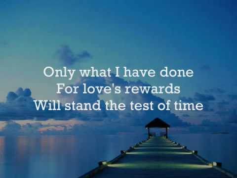 When Its All Been Said and Done (Lyrics)