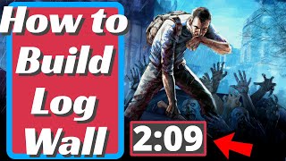 How to Build Log Wall - Project Zomboid
