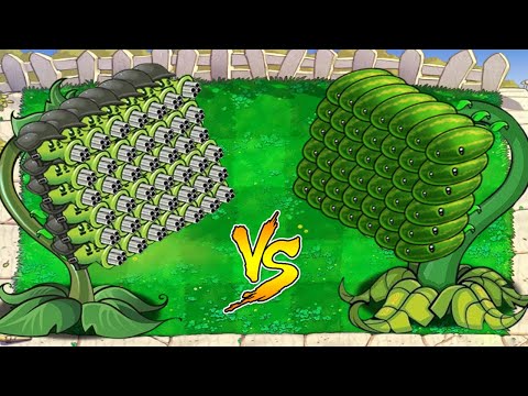 Threepeater Gatling Vs Melon Pult Vs Dr Zomboss Plants Vs Zombies Battlez