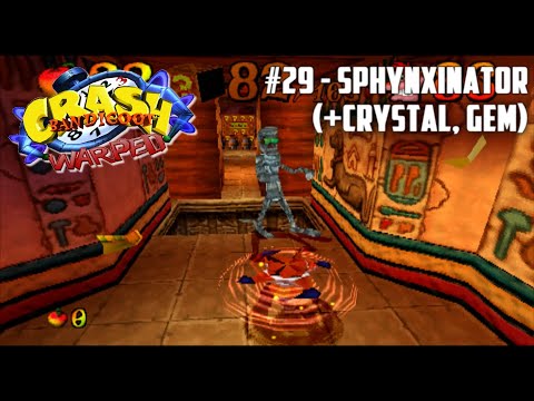 Crash Bandicoot 3: Warped #29 - Sphynxinator (+Crystal, Gem)