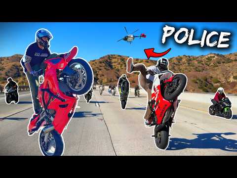Riding With LAPD Helicopter For HOURS! - Ride Of The Legends 2024