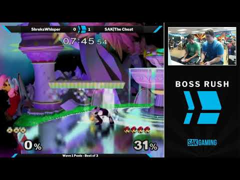 Boss Rush The Moon Wave 1 Pools - ShreksWhisper (Sheik) vs The Cheat (Luigi)