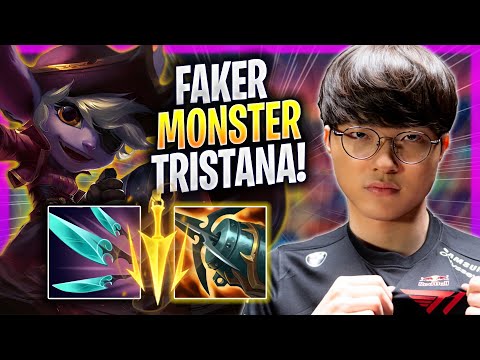 FAKER IS A MONSTER WITH TRISTANA! - T1 Faker Plays Tristana MID vs Leblanc! | Season 2023