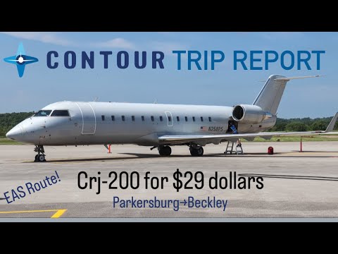 Flying a CRJ200 for $29?! Contour Trip Report Parkersburg to Beckley