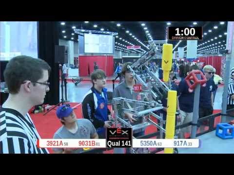 2015 VRC Engr Q141 - 3921A 9031B vs 5350A 917A - 64 to 34 - VEX Worlds 2015 - Engineering Division