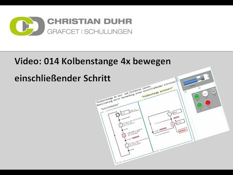 GRAFCET - 014 Kolbenstange 4x bewegen (einschließender Schritt)