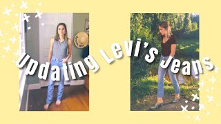 Updating Old Levi’s Jeans | Taking In Jeans Waist