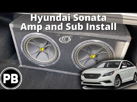 2015 - 2019 Hyundai Sonata Amp and Sub Install