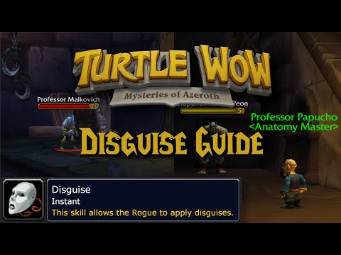 Rogue Disguise Guide (Turtle WoW Unique Skill!)