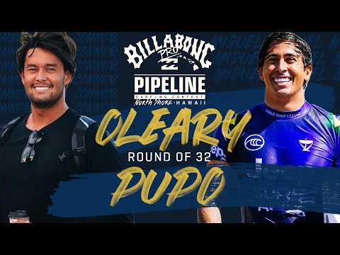 O'Leary vs M. Pupo Billabong Pro Pipeline - Round of 32 Heat Replay
