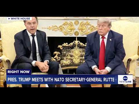 President Trump meets with NATO Secretary-General Rutte at the White House: LIVE