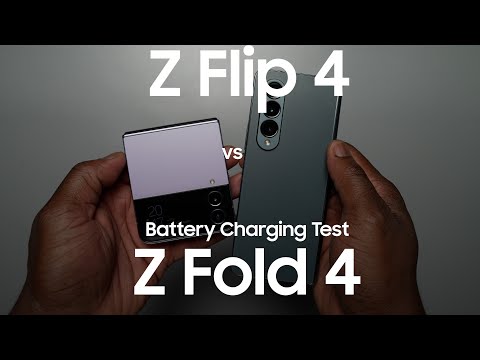 Samsung Galaxy Z Flip 4 vs Z Fold 4 | Battery Charging Test