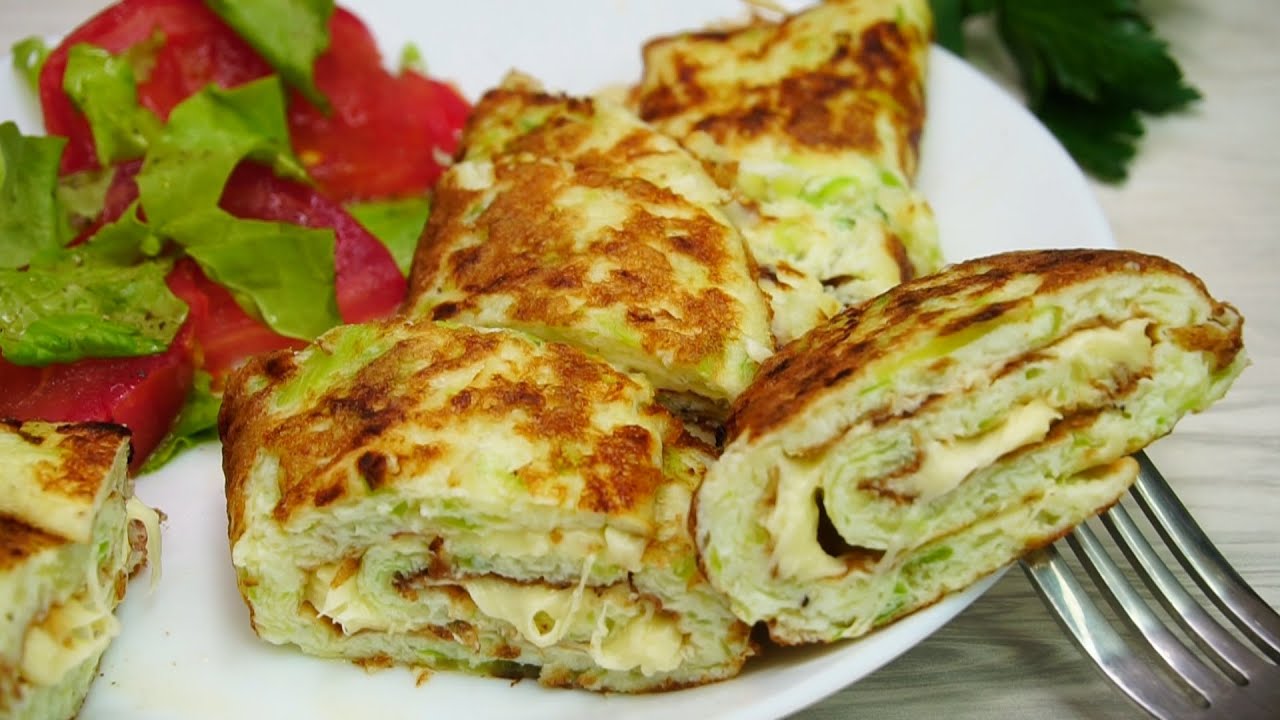 Омлет с кабачками - вкуснота на завтрак!