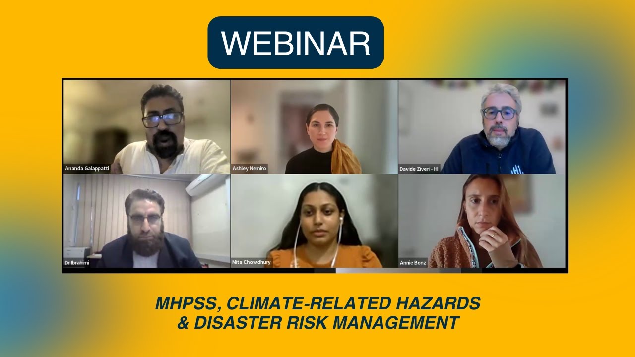 WEBINAR: MHPSS, Climate-related Hazards and Disaster Risk Management