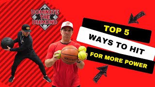 Top 5 ways to Hit For More POWER in Baseball