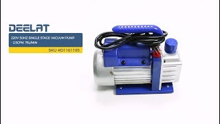 220V 50Hz Single Stage Vacuum Pump - 2.5CFM, 75L/Min SKU #D1161195