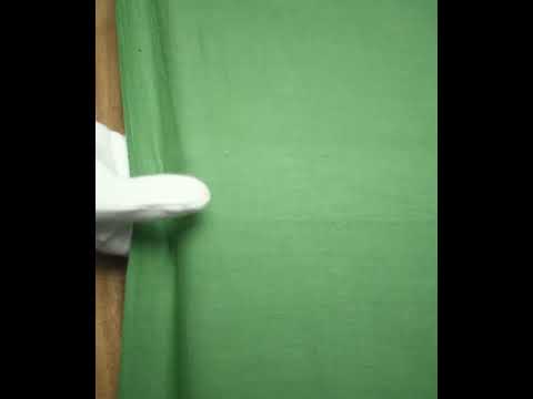 Plain Green Khadi Cotton 115 GSM Handwoven Fabric — video