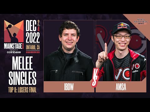 iBDW (Fox) vs aMSa (Yoshi) - Melee Top 8 Losers Final  - Mainstage 2022
