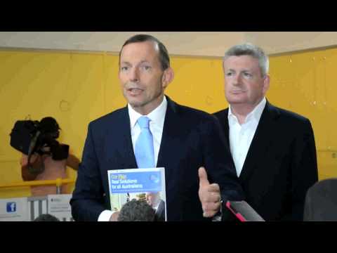 Tony Abbott Press Conference in Millicent - April 30, 2013