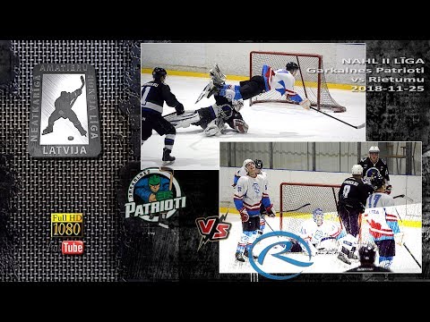 NAHL Riga (2018-11-25). Garkalnes Patrioti vs Rietumu (II liga)