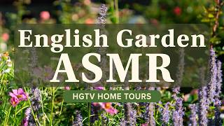 Take a Meditative Stroll Through an English Garden | ASMR Flower Garden Ambience, Bird Sounds