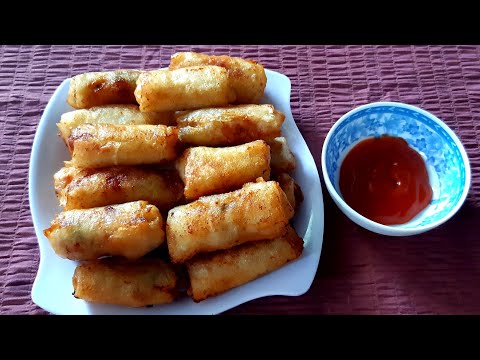 Cách Làm Bánh Tráng Cuốn Chả Giò Thật Đơn Giản/từ bột mì đa dụng