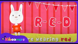 What Color Are You Wearing | Color Song | Colors Song for Kids | The Kiboomers