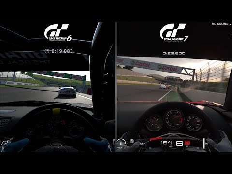 Gran Turismo 6 vs Gran Turismo 7 - Menu/UI & Gameplay Early Comparison