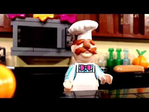 Lego Swedish Chef Making a Pumpkin Pie (Stop Motion)