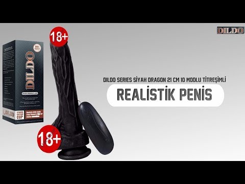 Dildo Series Siyah Dragon 21 Cm 10 Modlu Titreşimli Realistik Penis