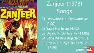 Zanjeer 1973 All Songs Jukebox  Amitabh Bachchan  