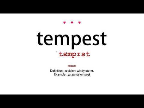 How to pronounce tempest - Vocab Today