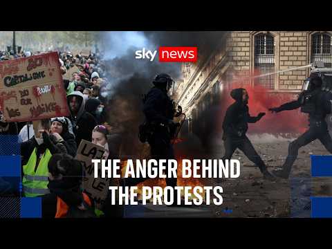 Sky News on the ground as anger over living costs erupts in Paris