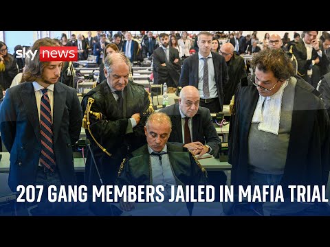 207 gang members sentenced to total of 2,200 years in jail after one of Italy's biggest mafia trials