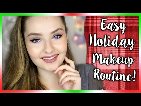Easy Everyday Holiday Makeup Routine! Video