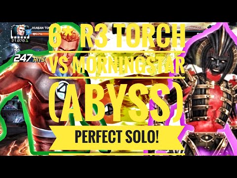 6* R3 Torch Vs Morningstar (Abyss) Perfect Solo. Abyss of Legends. MCOC