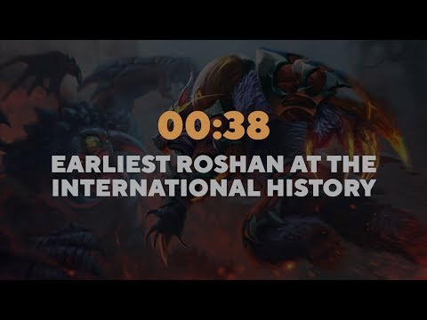 Earliest Roshan kill in professional Dota2 history!