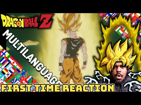 FIRST TIME REACTING To Goku Turns Super Saiyan In 34 Different Languages!!! | Dragon Ball Z REACTION