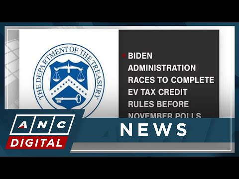 Biden administration races to complete EV tax credit rules before November polls ANC