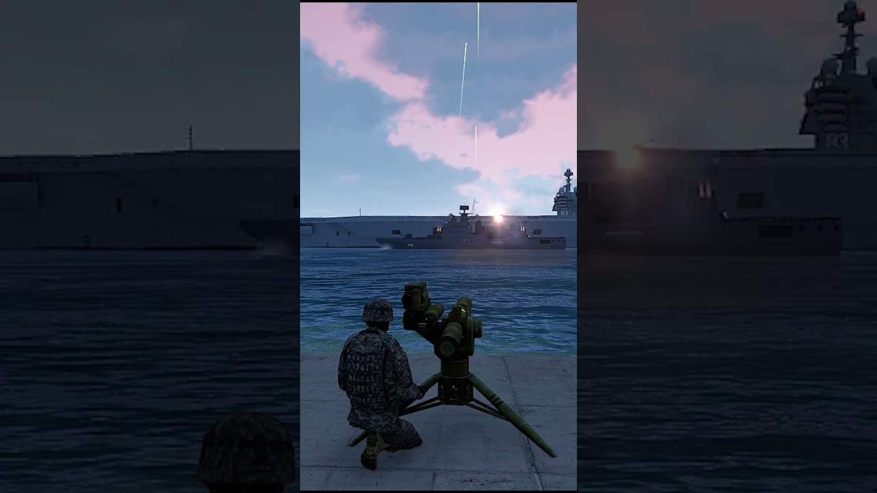 Massive Missile Hits Aircraft Carrier! 😱