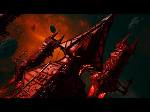 Chaos vs Space Marines! - Massive Battle, Skirmish Gameplay, Battlefleet Gothic Armada 2