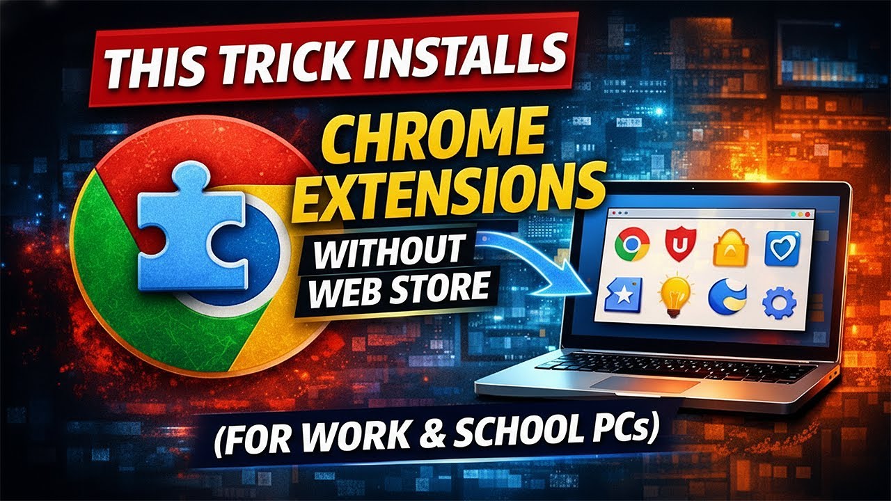 This Trick Installs Chrome Extensions Without the Web Store (For Work & School PCs)