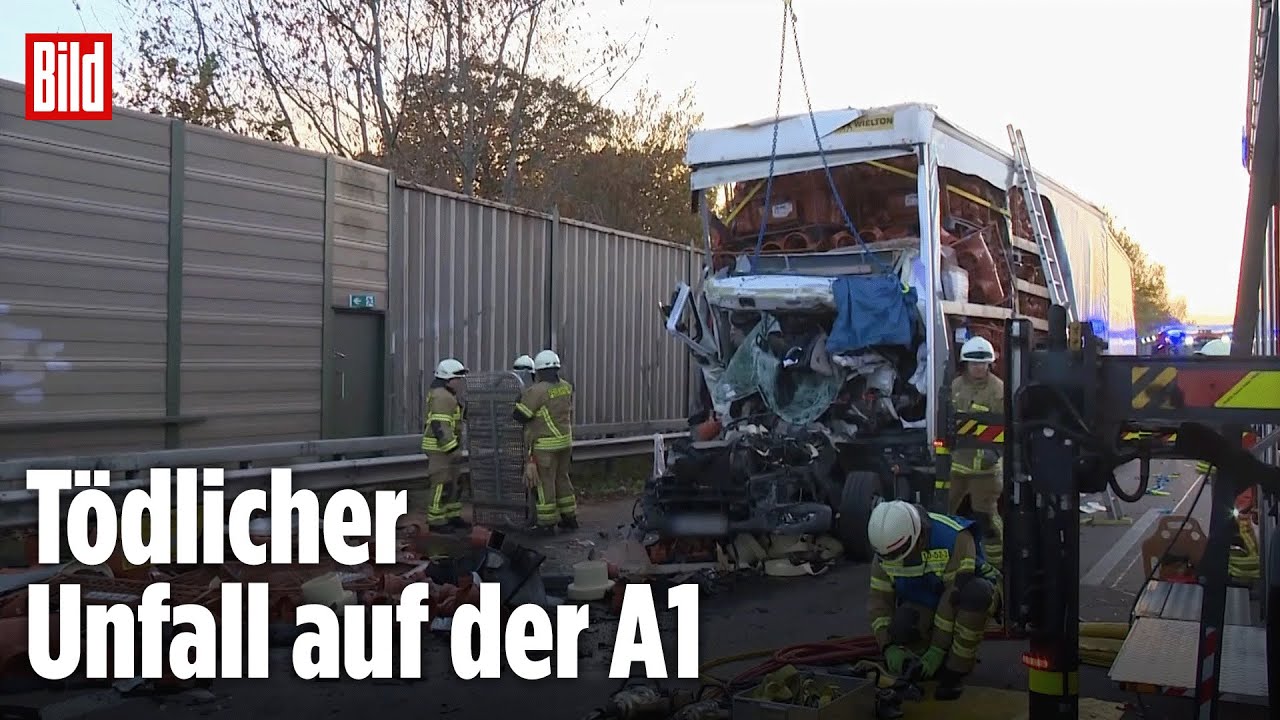 Weserbrücke (Bremen): LKW rast in Stauende
