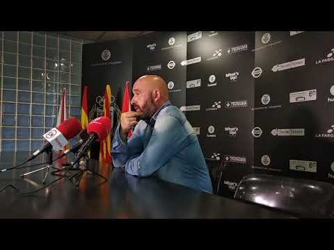Rueda de prensa de Nacho Castro C. E. L'Hospitalet - U. A. Horta temporada 19/20