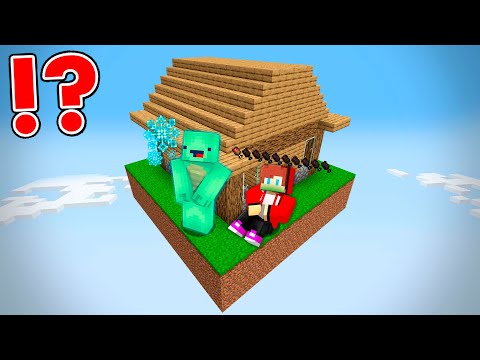 Sky High Drama: Maizen's JJ and Mikey Survive in Minecraft