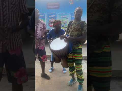 Liberian culture group performers (filmed around Rehab community)