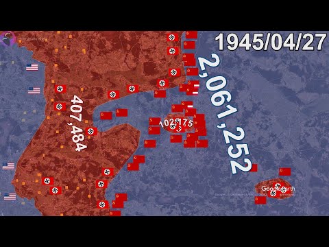 Battle of Berlin in 1 minute using Google Earth