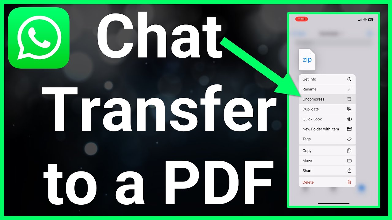 how to export whatsapp chat to pdf