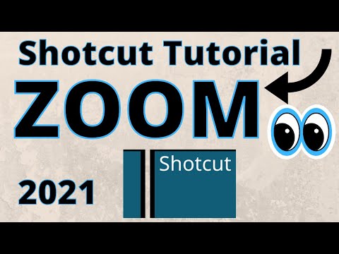Zooming in and out with Shotcut