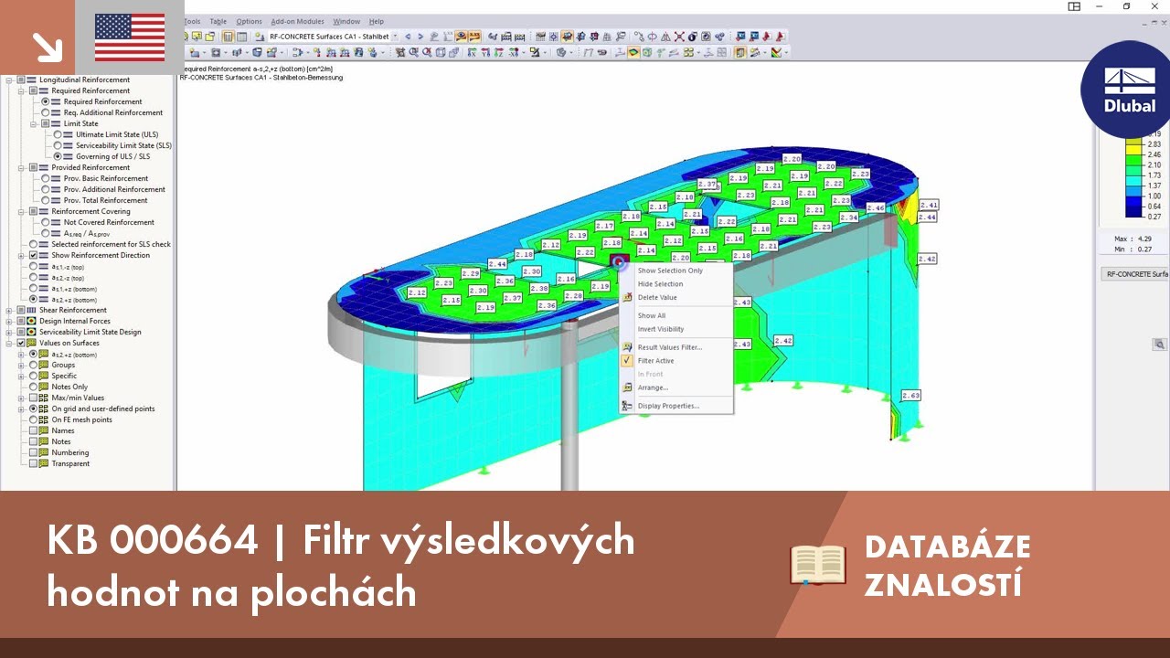 KB 000664 | Filtr výsledkových hodnot na plochách